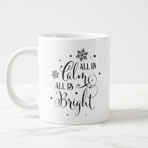 All is Calm /Christmas Quote/ Personalised Mug