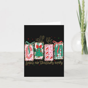 All Is Calm Said No Teacher Ever Cute Teacher Lace Card