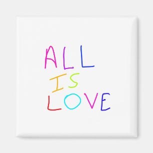 All is love rainbow colourful pride LGBTQ gay june Magnet