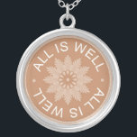 All Is Well - 3 Word Quote Necklace<br><div class="desc">Wear a three word quote necklace  to motivate and inspire yourself or give it as a unique and memorable gift to your family and friends.The message necklace with  the original designs combine inspiration with beauty</div>