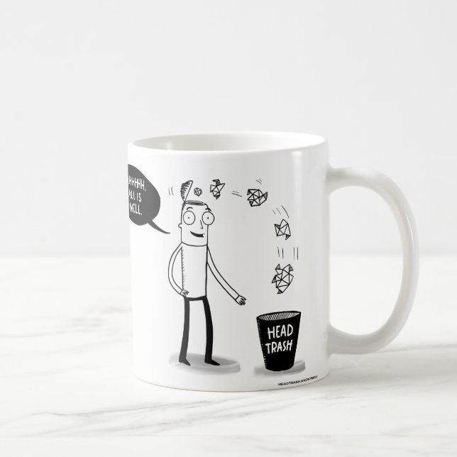 All is Well - Head Trash Anonymous Logo Mug (Right)