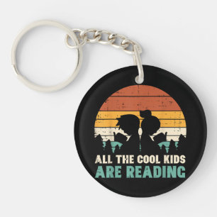 All Kids Are Reading Retro Read Book Lover Boys Gi Key Ring