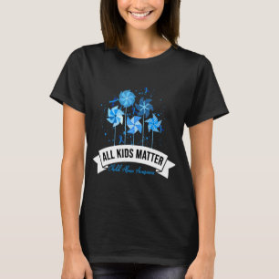 All Kids Matter Child Abuse Awareness Blue Ribbon T-Shirt