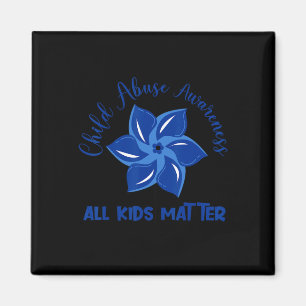All Kids Matter Child Abuse Awareness Pinwheel Magnet