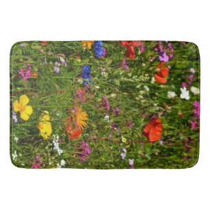 all kind of beautiful flowers bath mat