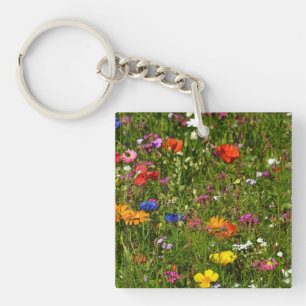 all kind of beautiful flowers key ring