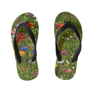 all kind of beautiful flowers kid's thongs