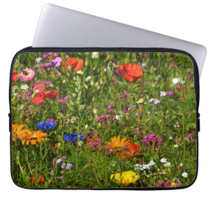 all kind of beautiful flowers laptop sleeve