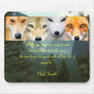 "All Life" Chief Seattle Mouse Pad