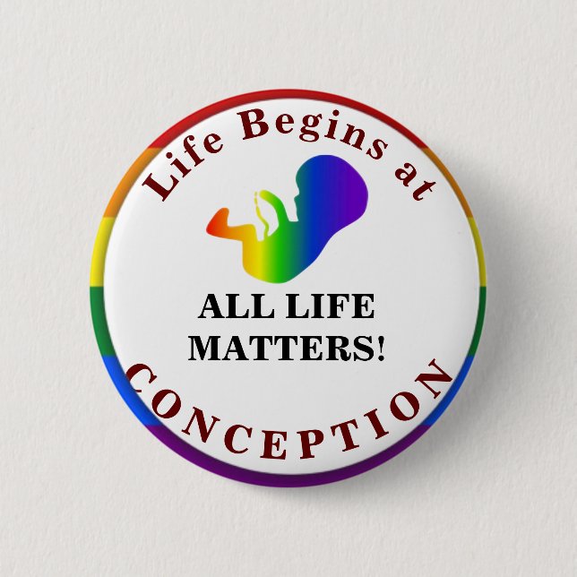 All Life Matters! Pin Button (Front)