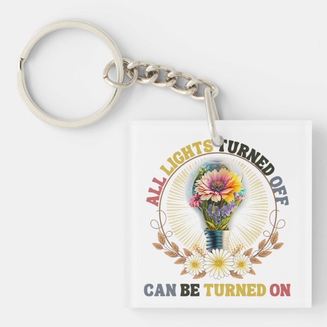 All Lights Turned Off Can Be Turned On Key Ring (Front)