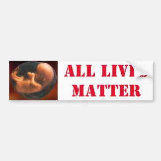 All Lives Matter Bumper Sticker