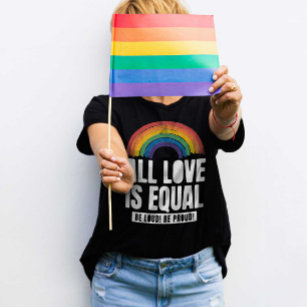 All Love Is Equal Pride LGBT Equal Rights Rainbow T-Shirt