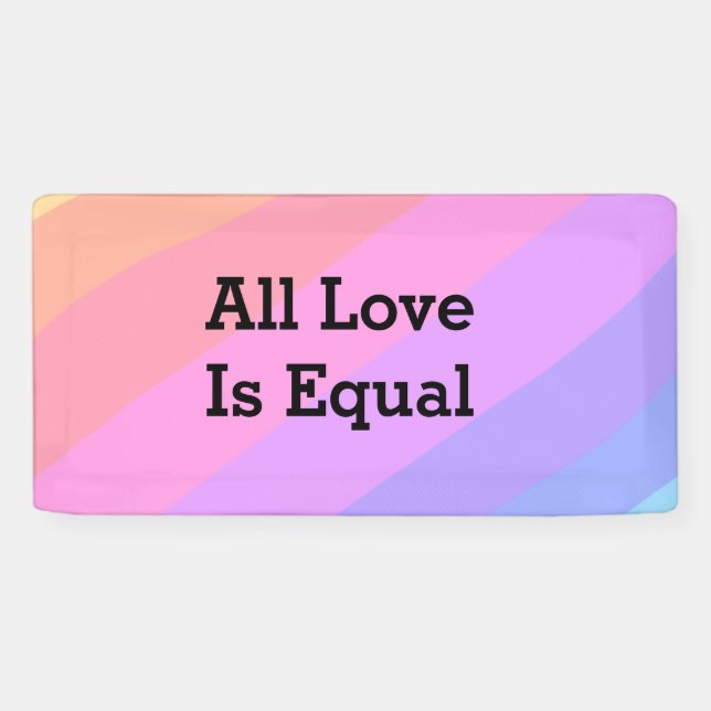 All love is equal rainbow pride Month LGBT add nam Banner (Horizontal)