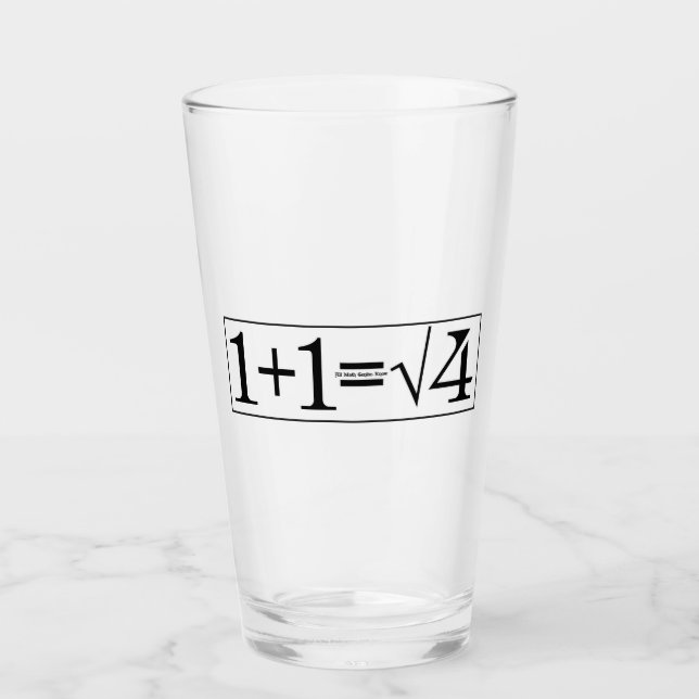 All Math Genius Know Glass (Front)