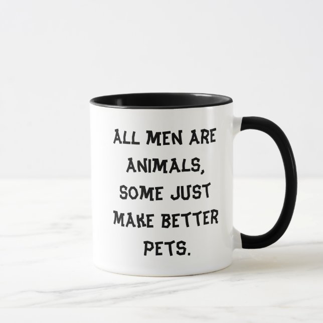 All men are animals mug (Right)