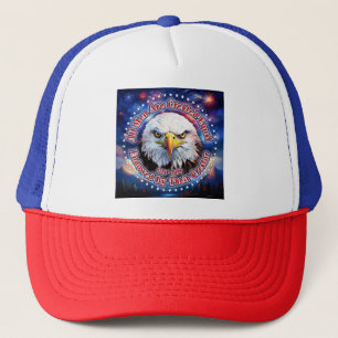 All Men Are Created Equal Brown Eagle Fireworks M Trucker Hat