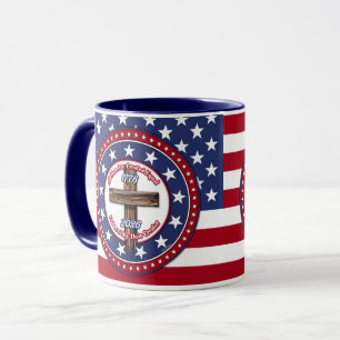 All Men Are Created Equal Endowed Rugged Cross Fl Mug