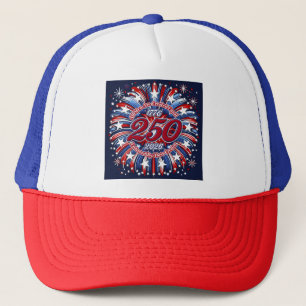 All Men Are Created Equal Graphic Fireworks Pop Trucker Hat