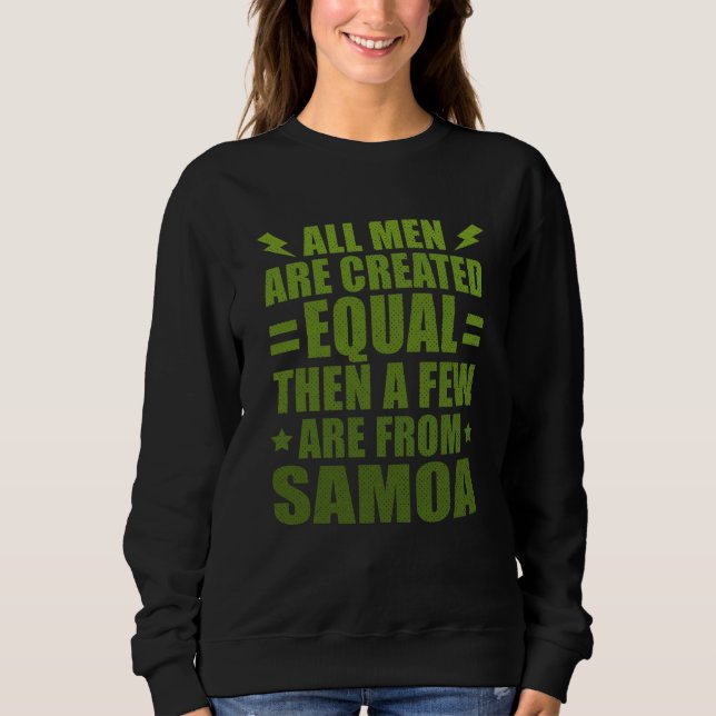 All Men Are Created Equal Guinean Humor Guinea Sweatshirt (Front)