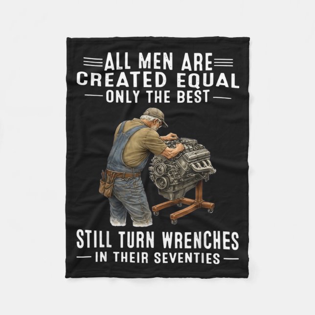 All Men are Created Equal Only The Turn Wrenches Fleece Blanket (Front)