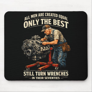 All men are created equal only the turn wrenches mouse pad