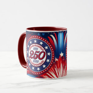 All Men Are Created Equal Red White Blue Graphic F Mug