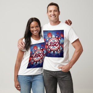 All Men Are Created Graphic Fireworks Burst White T-Shirt