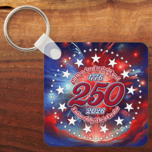 All Men Are Created Graphics Fireworks Clouds Key Ring