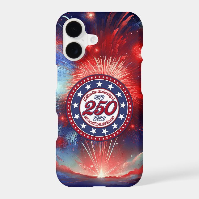 All Men Are Created Graphics Fireworks Clouds RWB (Back)