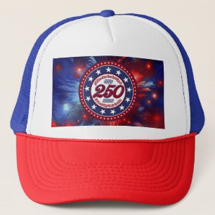 All Men Are Created Graphics Fireworks Clouds RWB Trucker Hat