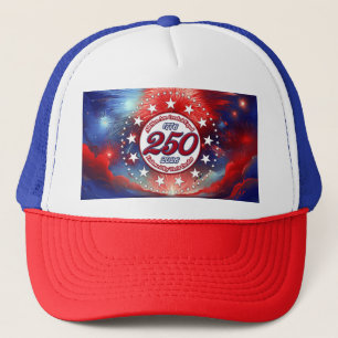 All Men Are Created Graphics Fireworks Clouds Wh Trucker Hat