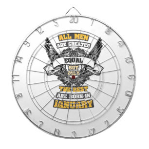 All Men Created Equal But Best Are Born In January Dartboard