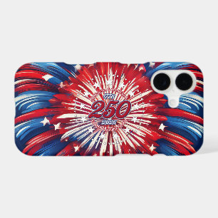 All Men Red White Blue Graphic Fireworks