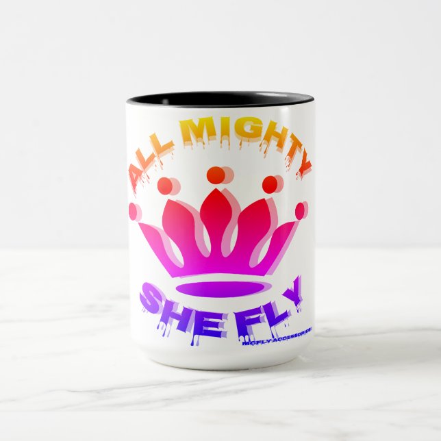 All Mighty She Fly Coffee Cup Multi-Coloured Desig (Center)