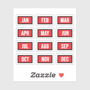 All months - Months of the year