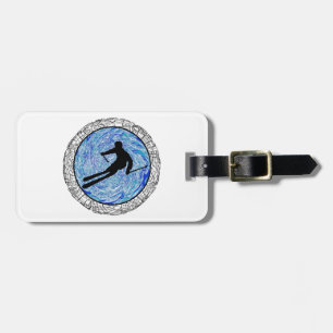 ALL MOUNTAIN SKIING LUGGAGE TAG