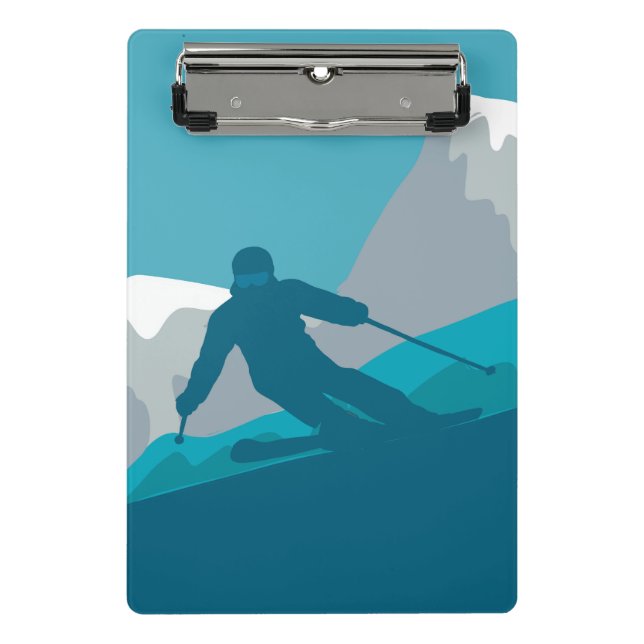 All Mountain Skiing   Mini Clipboard (Front)
