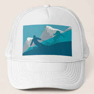All Mountain Skiing Trucker Hat