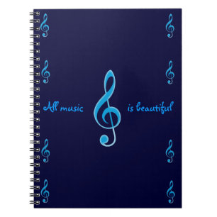All music is beautiful notebook