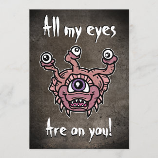 All my beholder eyes are on you invitation