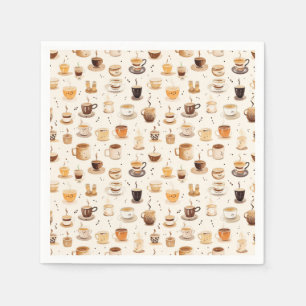 All My Coffee Patchwork Quilt Pattern No6 Napkin