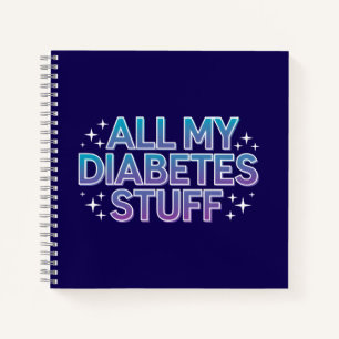 All my diabetes stuff notebook