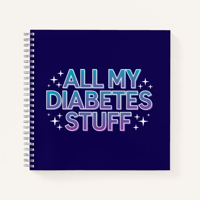 All my diabetes stuff notebook (Front)