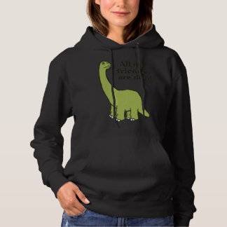 All My Friends are Dead Dinosaur Premium Hoodie