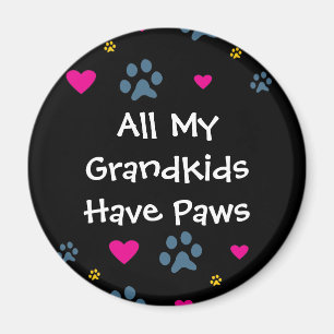All My Grandkids-Grandchildren Have Paws Magnet