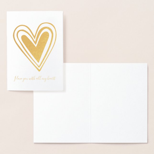 All My Heart Foil Card (Display)