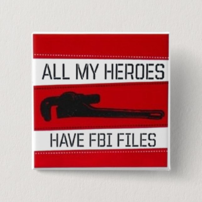 All My Heros 15 Cm Square Badge (Front)