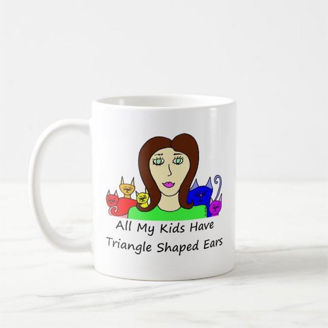 All My Kids HaveTriangle Shaped Ears Coffee Mug (Left)