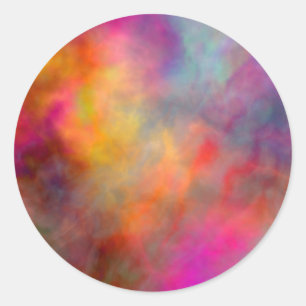 all my love in a cloud classic round sticker